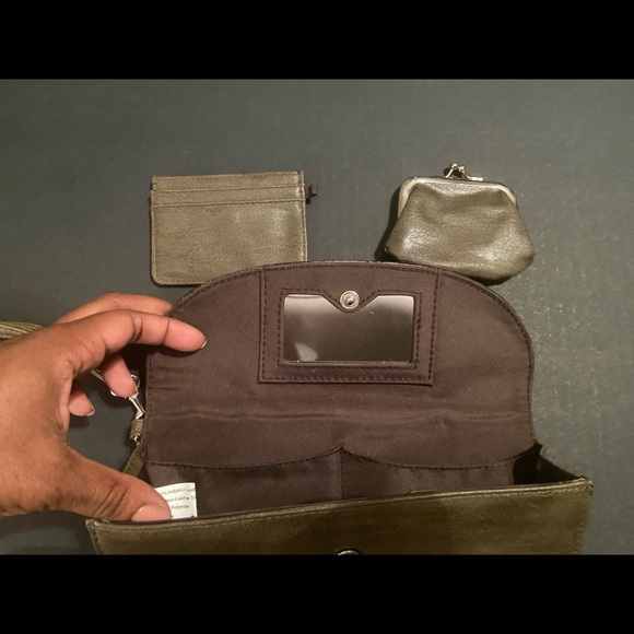 Olive Green Wallet or Clutch - Picture 2 of 4
